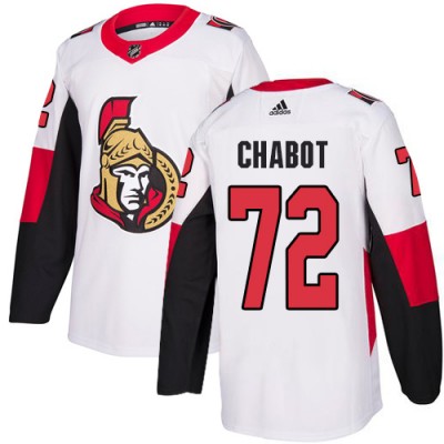 Adidas Ottawa Senators #72 Thomas Chabot White Road Authentic Stitched NHL Jersey